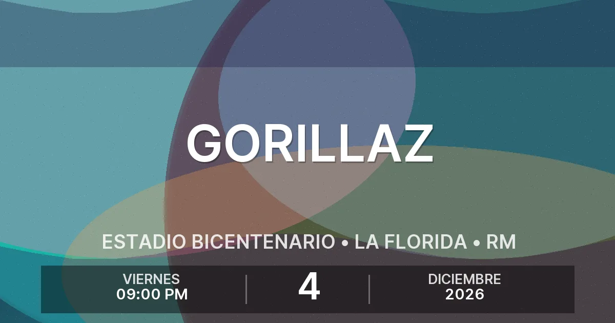 Afiche del evento: Gorillaz