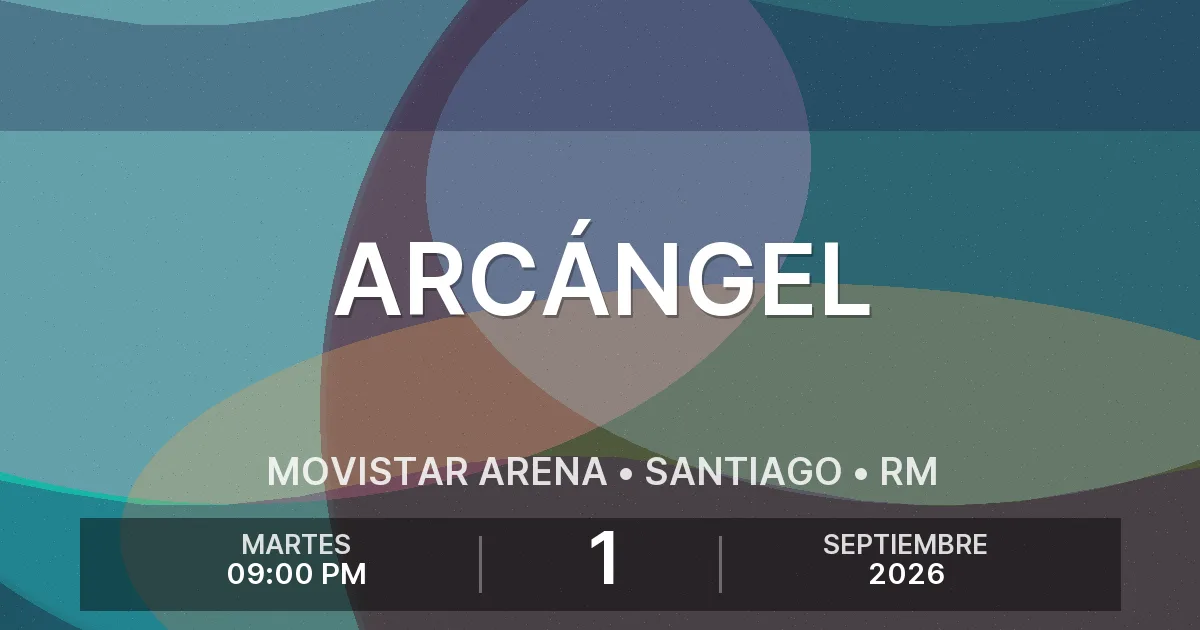 Afiche del evento: Arcángel