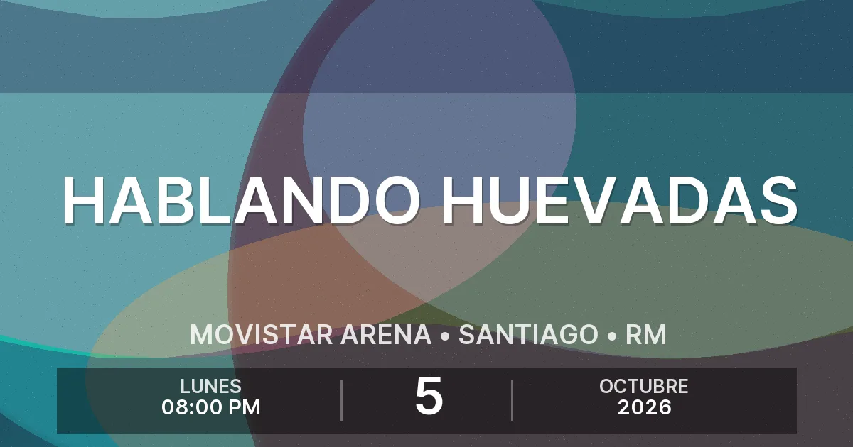 Afiche del evento: Hablando Huevadas