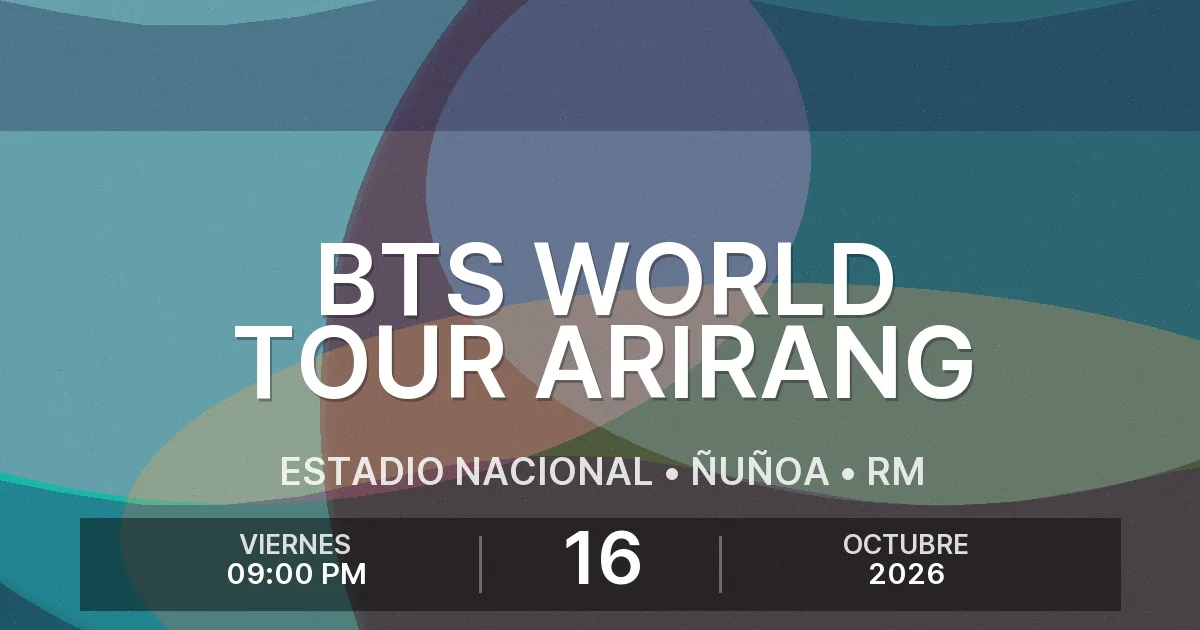 Afiche del evento: BTS WORLD TOUR ARIRANG