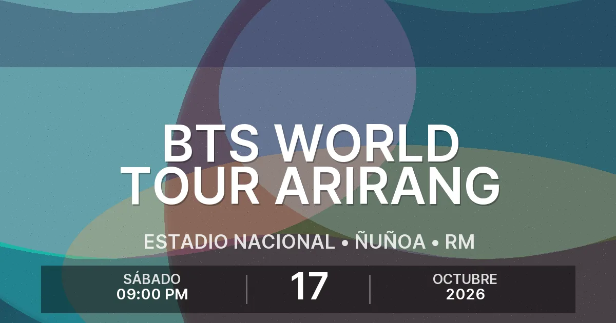 Afiche del evento: BTS WORLD TOUR ARIRANG