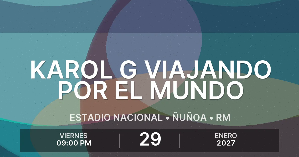 Afiche del evento: KAROL G VIAJANDO POR EL MUNDO