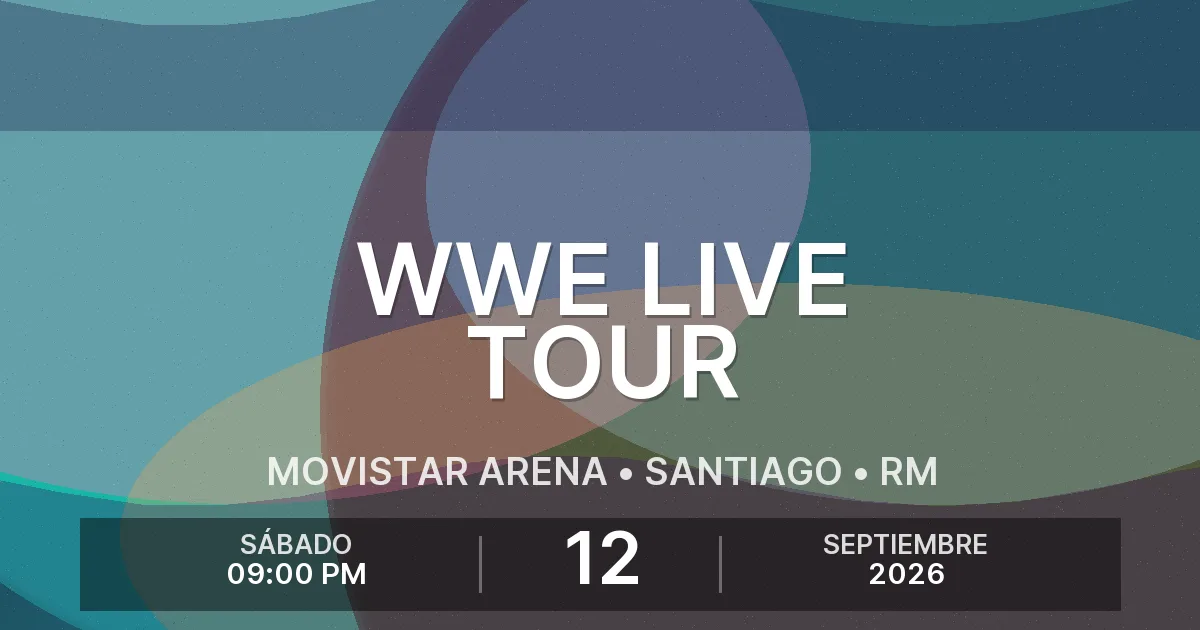 Afiche del evento: WWE Live Tour