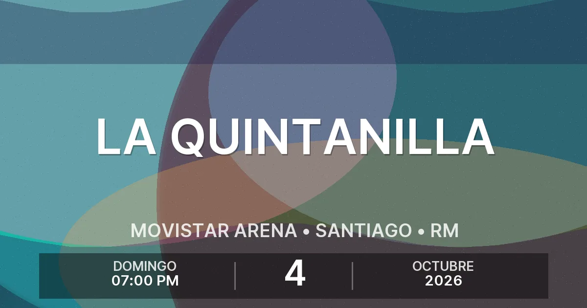 Afiche del evento: La Quintanilla