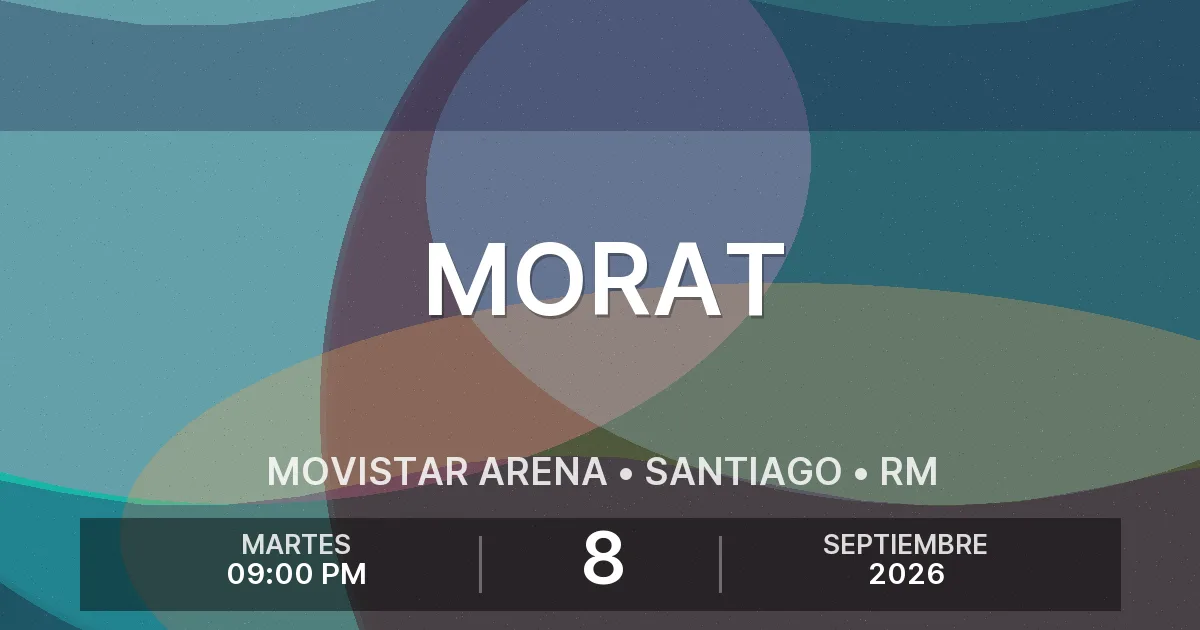 Afiche del evento: Morat