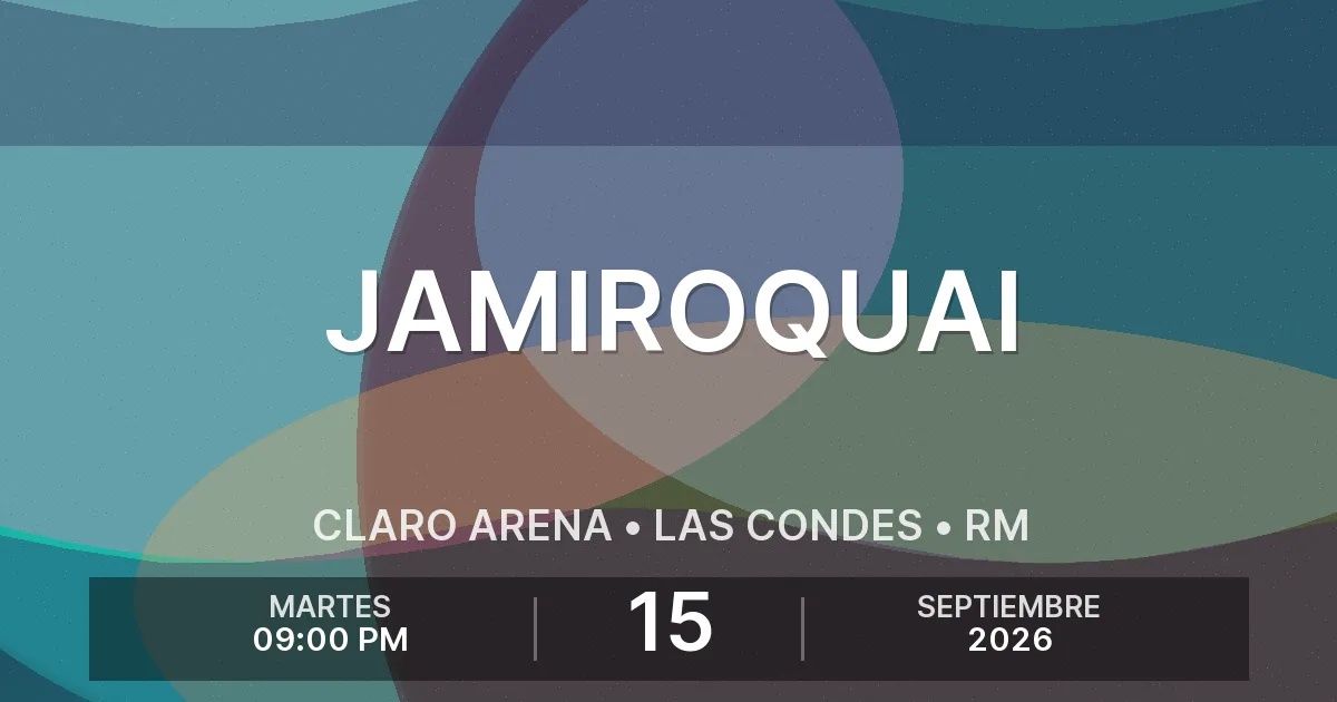 Afiche del evento: JAMIROQUAI