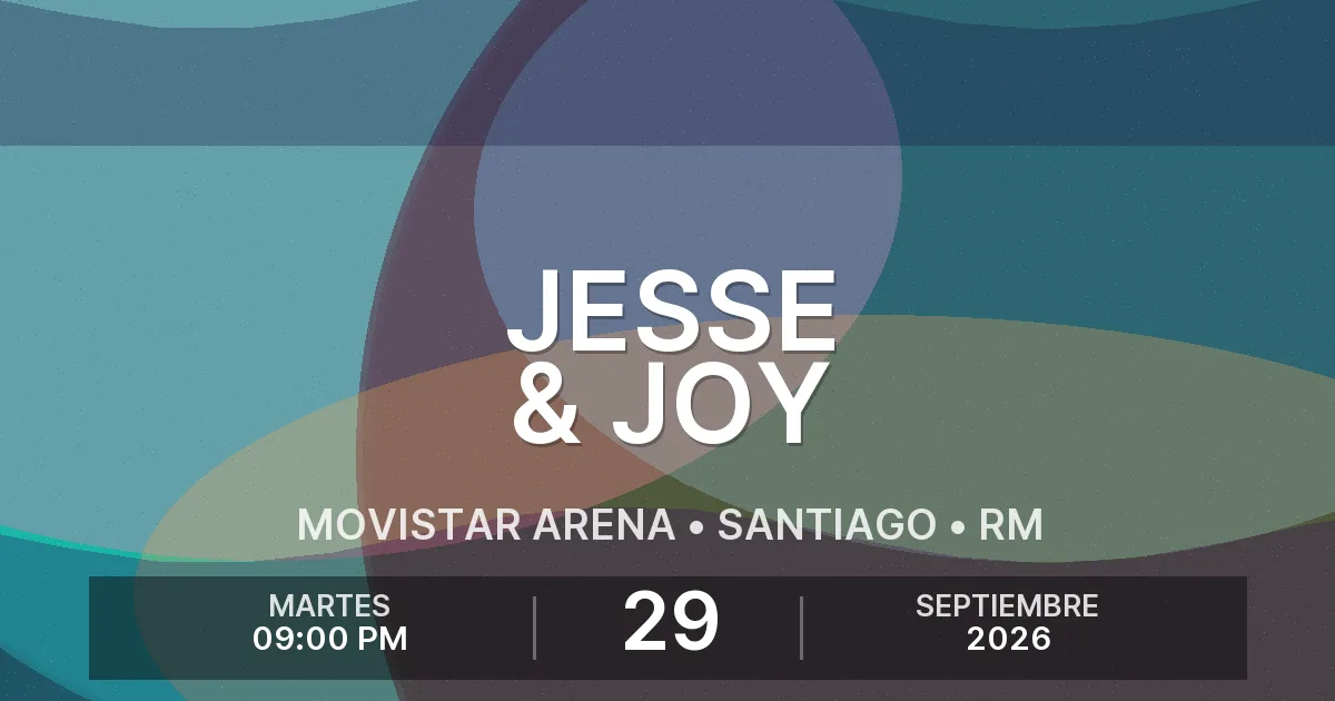 Afiche del evento: JESSE & JOY