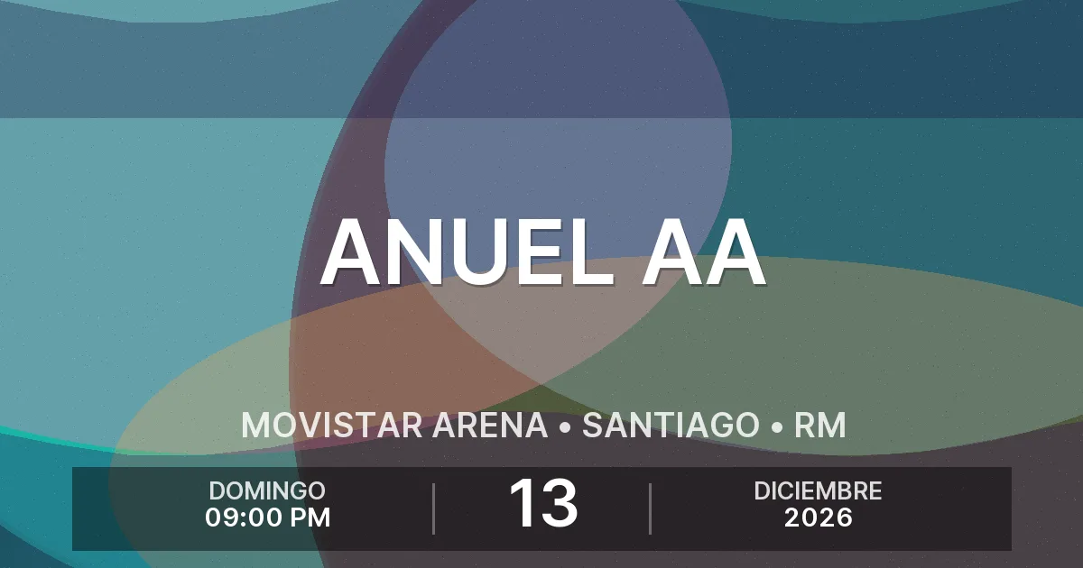 Afiche del evento: ANUEL AA