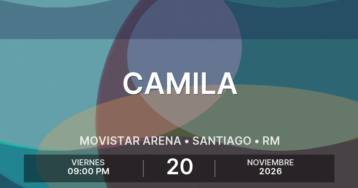 Afiche del evento: Camila