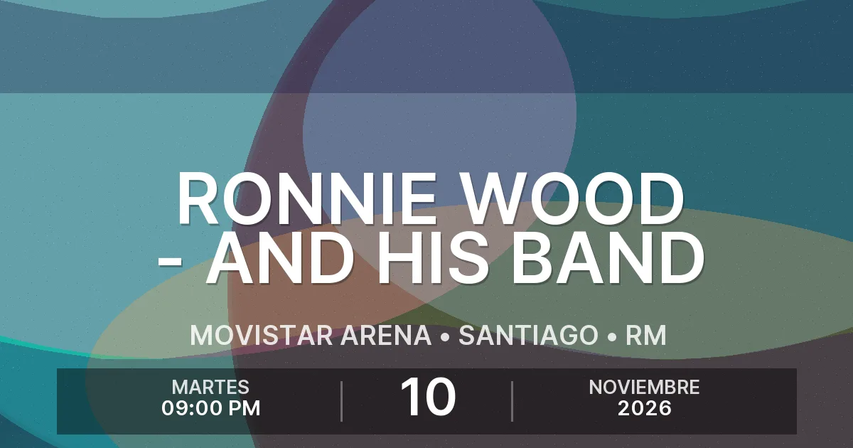 Afiche del evento: Ronnie Wood - And His Band