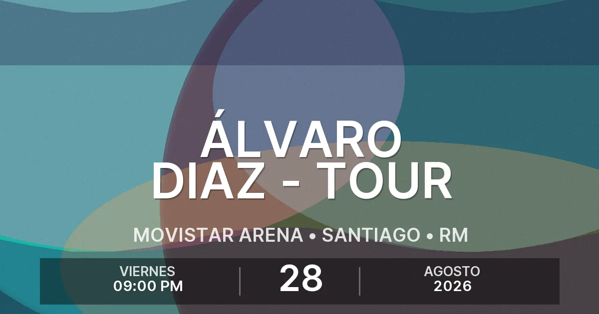 Afiche del evento: Álvaro Diaz - Tour