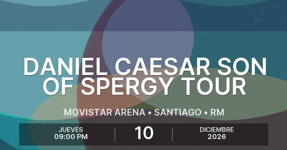 Afiche del evento: Daniel Caesar Son Of Spergy Tour