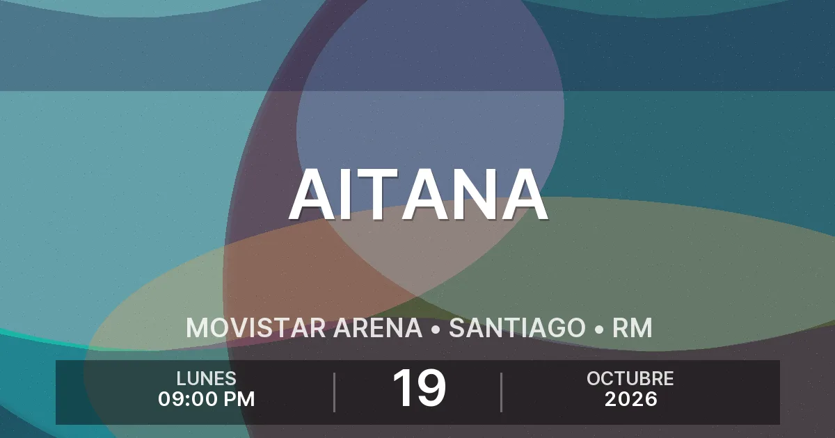 Afiche del evento: Aitana