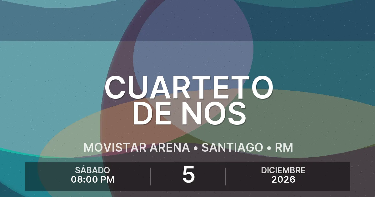 Afiche del evento: Cuarteto de Nos