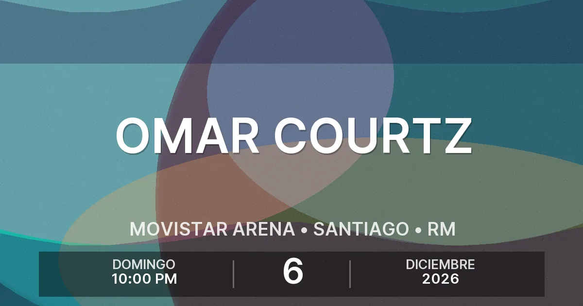 Afiche del evento: Omar Courtz