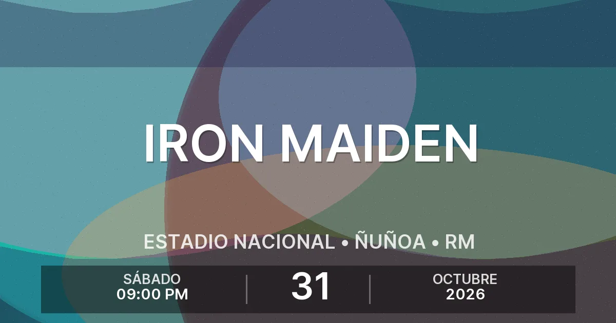 Afiche del evento: Iron Maiden